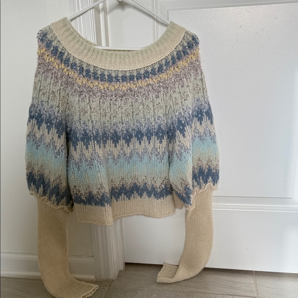 Free People Balloon Sleeve Sweater